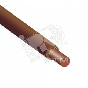 Провод силовой ПуВ 1х4 коричневый (300м) ТРТС