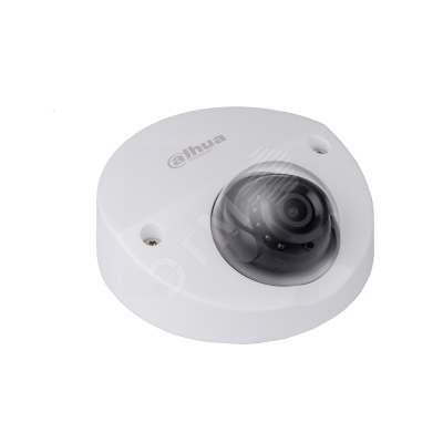 Видеокамера IP мини-купольная пластиковая IP видеокамера 2Мп 1/2.8' CMOS, фикс. объектив 2.8мм Да   льность ИК 23 м DH-IPC-HDPW1231FP-AS-0280 Dahua