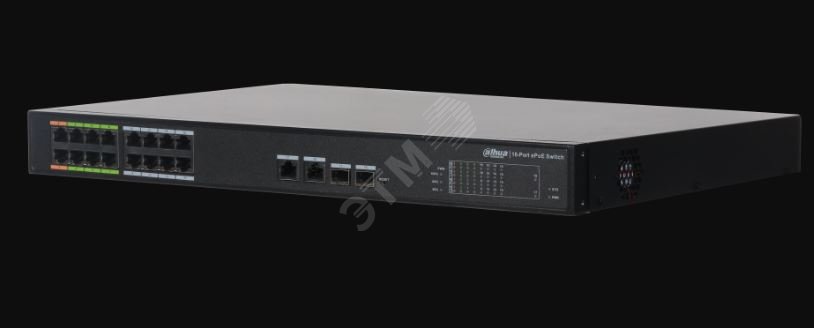 Изображение товара Коммутатор управляемый L2 18 портов с PoE 240Вт от Dahua