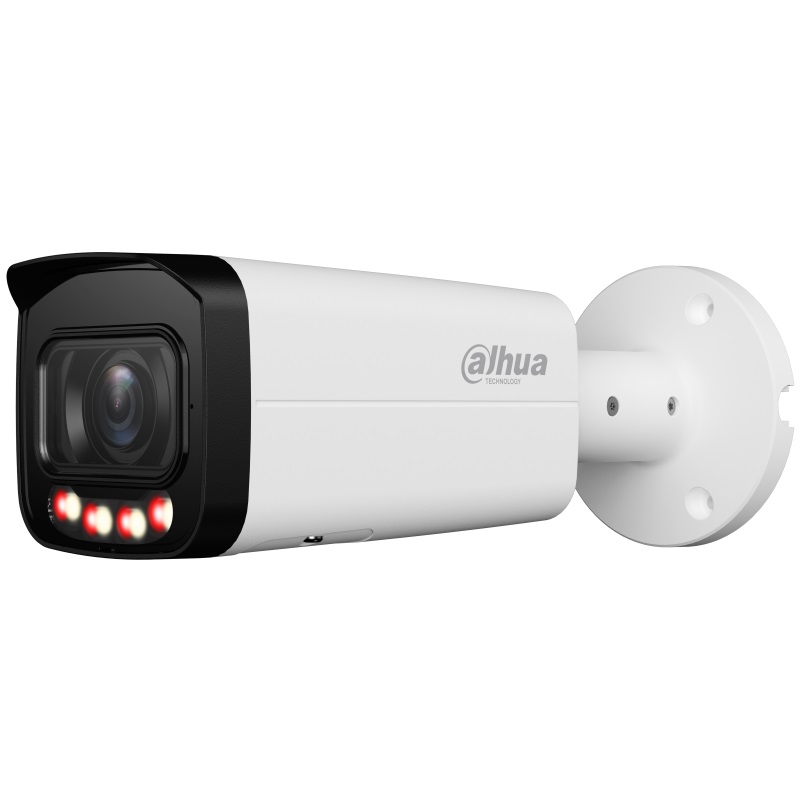 Видеокамера IP уличная 4Мп цилиндрическая ИК/LED-60м PoE с ИИ (2.7-13.5мм)
