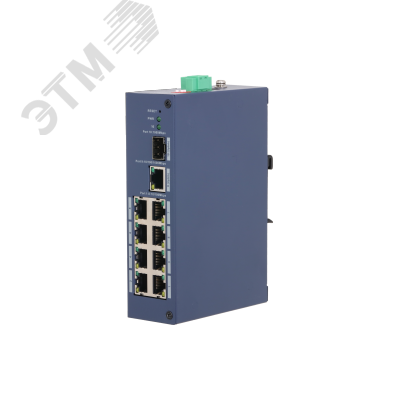 Изображение товара Промышленный коммутатор Dahua DH-CHS4110-8ET с PoE и SFP для надежных сетей