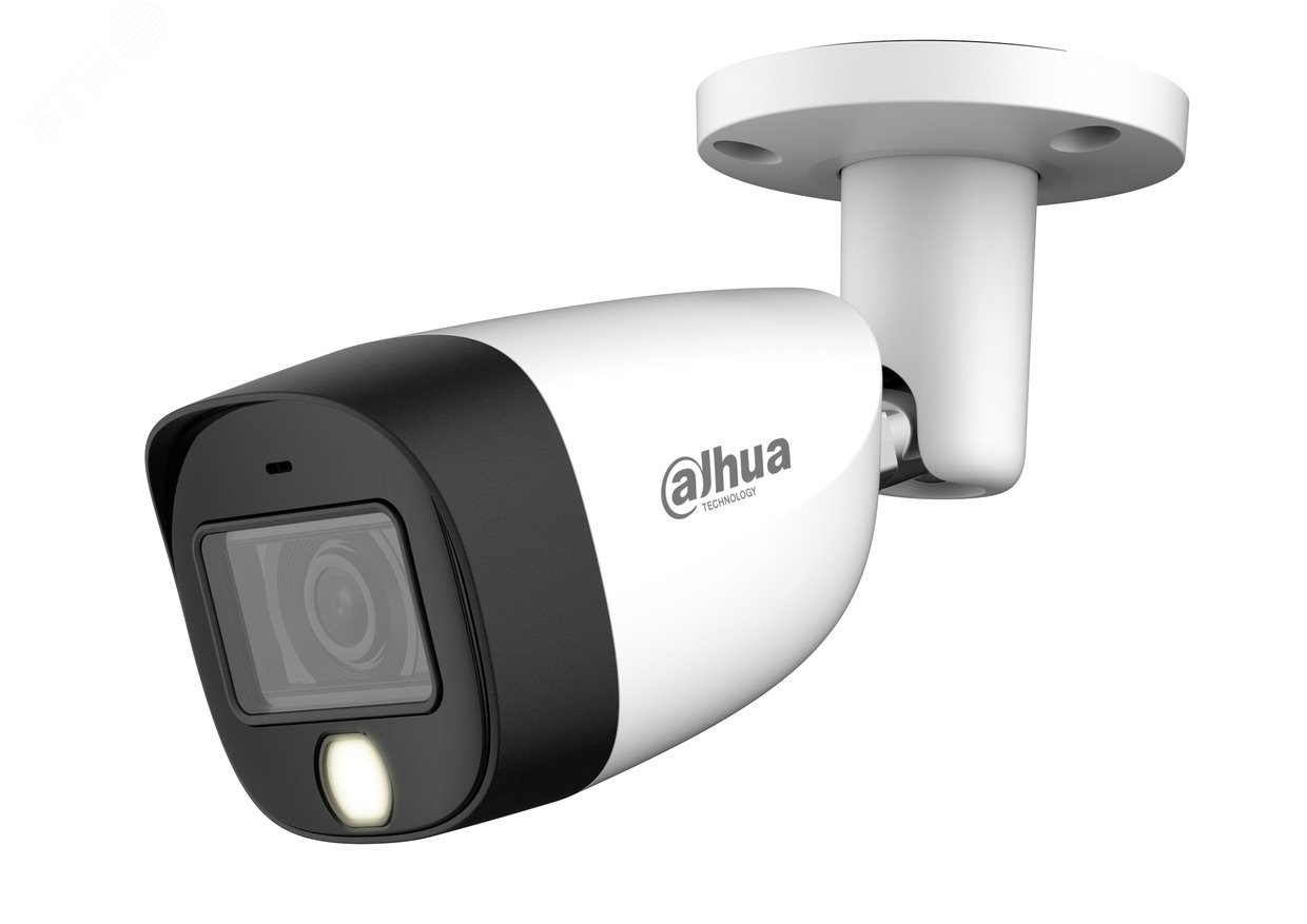 Видеокамера аналоговая 2Мп цилиндрическая уличная ИК-20м LED-20м IP67 (2.8мм) DH-HAC-HFW1200CMP-IL-A-0280B-S6 Dahua