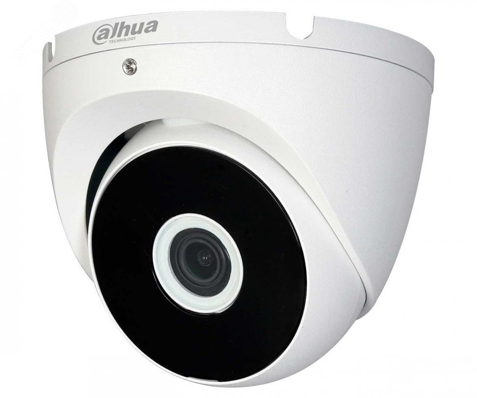 Видеокамера аналоговая 2Мп купольная уличная ИК-20м IP67 (2.8мм) DH-HAC-T2A21P-0280B Dahua