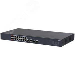 Изображение товара Коммутатор управляемый L2 с обл. упр. 16x100Мбит/с (RJ45 с PoE+,PoE++), 2x1Гбит/с (Combo) 135Вт (шт)