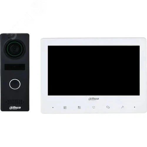 Изображение товара Комплект видеодомофона аналоговый (Панель вызывнаяDHI-VTO1000JM, видеодомофон DHI-VTH1020J) (шт)