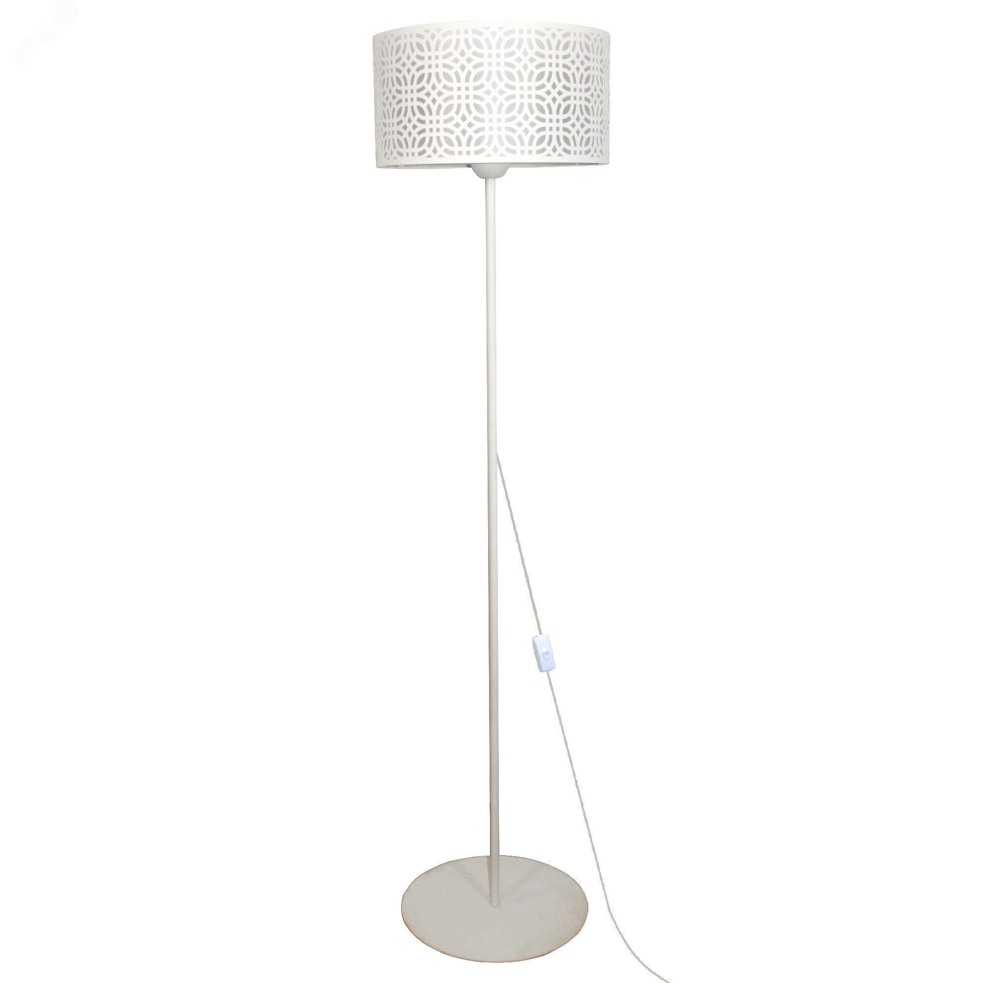 Изображение товара Напольный светильник Амина белый муар стильный и современный