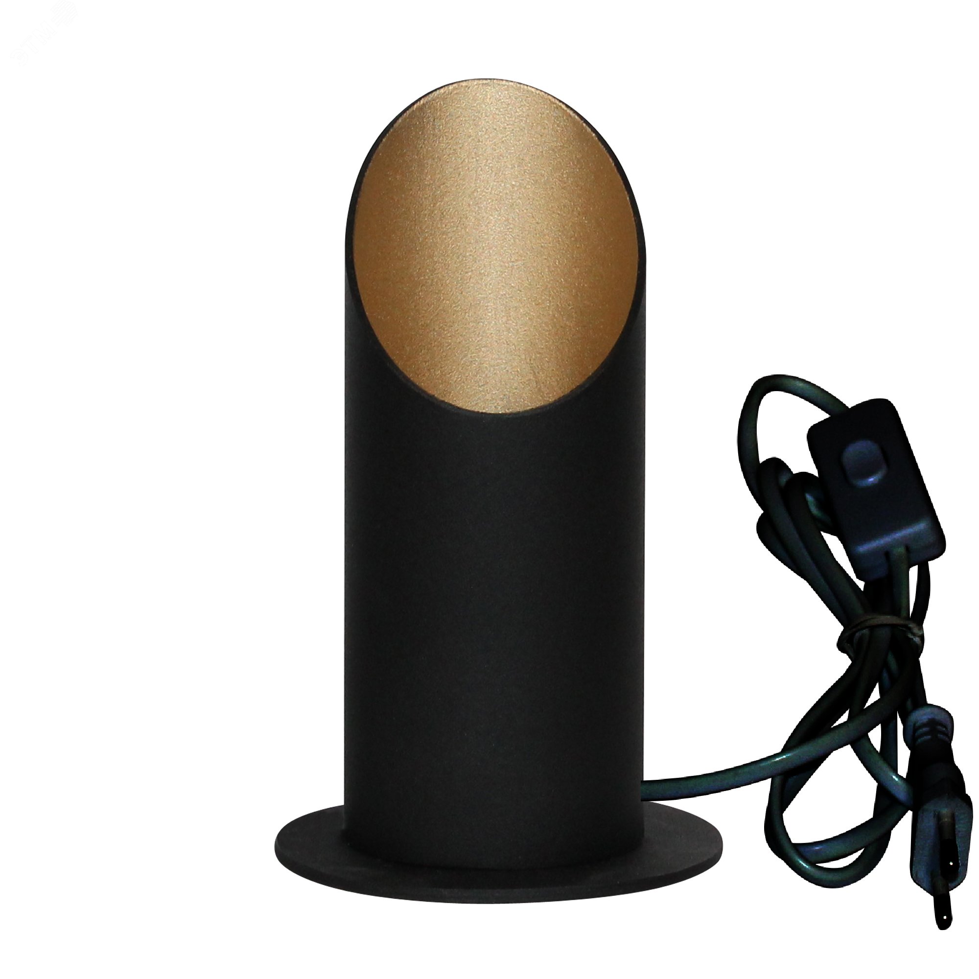 Изображение товара Настольный светильник Соната 150 ННБ 63-60-009 черн зол шнур черный