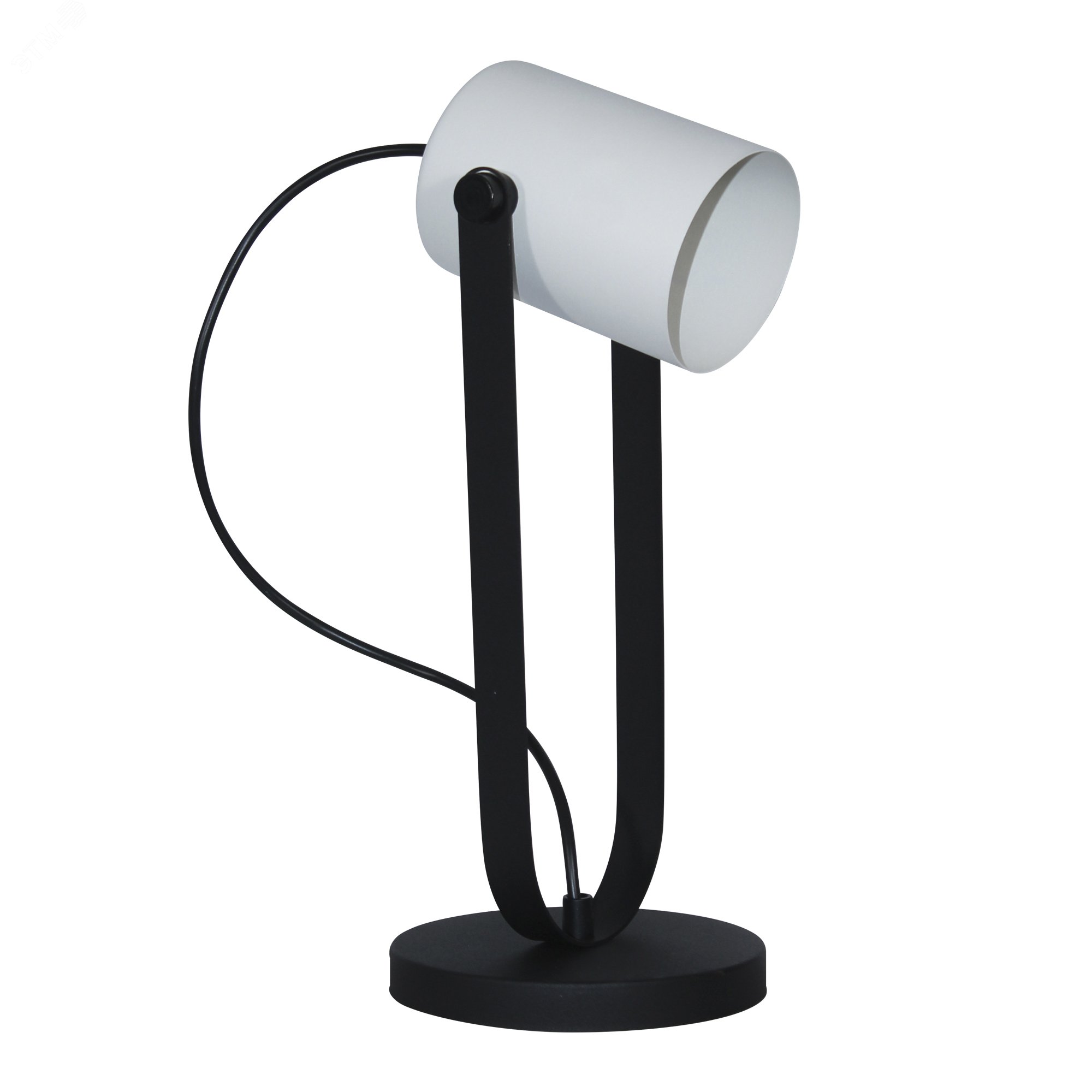 Изображение товара Светильник настольный Гамма ННБ 63-60-019 черн.бел.муар /шнур черный (упак)