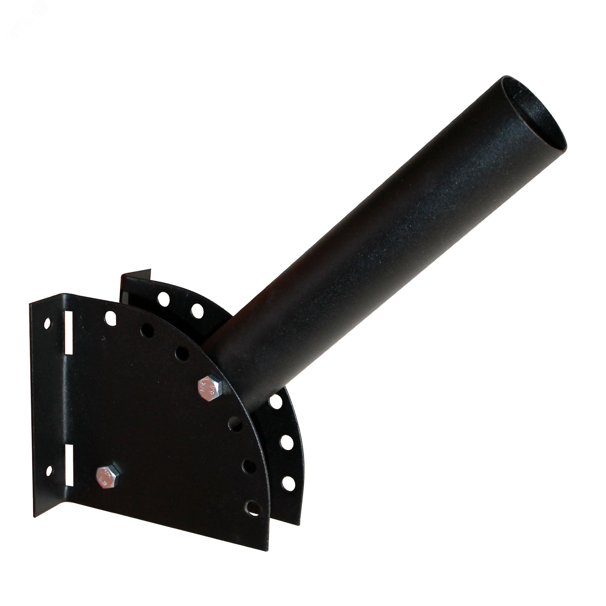 Кронштейн КР-3 LED (до 60 кг, крепление на столб  стальной лентой) черн 1030400028 Элетех