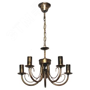 Изображение товара Светильник Рустика 254 черн. мат. зол. НСБ 01-5х60-126 Е14 ИУ (шт)