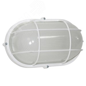 Изображение товара Светильник НПП-03-100-018 IP65 Банник 1202 Овал большой матовый/корпус с решеткой белый (шт)