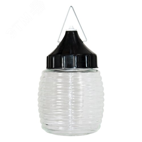 Изображение товара Светильник НСП-03-60-002 Конус прозрачный/основание черное IP65 (шт)