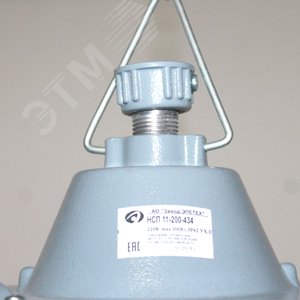 Светильник НСП-11-100-425 на крюк/трубу с решеткой IP62 1005550288 Элетех - 2