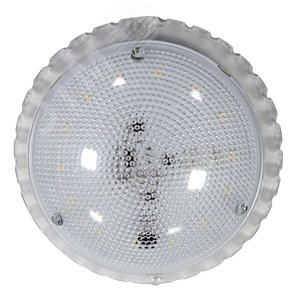 Светильник светодиодный ЖКХ-LED'' Спецсвет 03-007-401 (ф133, 7Вт, 840Лм, 6500К) IP50 с датч. ИУ