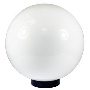 Изображение товара Светильник НТУ-06-100-01 (Шар) d.400 опаловый/основание черное ИУ (шт)