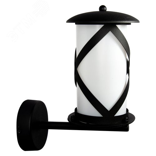 Изображение товара Светильник настенный Огниво черный НБУ 02-100-001 IP44 (упак)