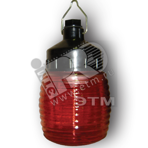 Светильник НСП-03-60-001 сигнальный красный (Бочонок) индивидуальная упаковка