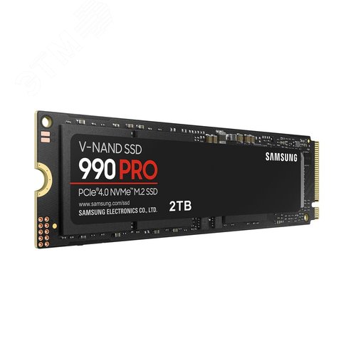 Изображение товара Накопитель SSD M.2 2280 2ТБ 990 PRO, PCIe 4.0 x4, NVMe, 3D NAND TLC, 7450/6900 Мб/с (шт)