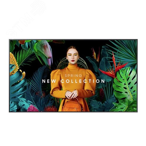 Изображение товара Панель 65'' QB65C VA LED 8ms 16:9 DVI HDMI M/M матовая 4000:1 350cd, 3840x2160 DP RCA Да 4K USB, черный (шт)