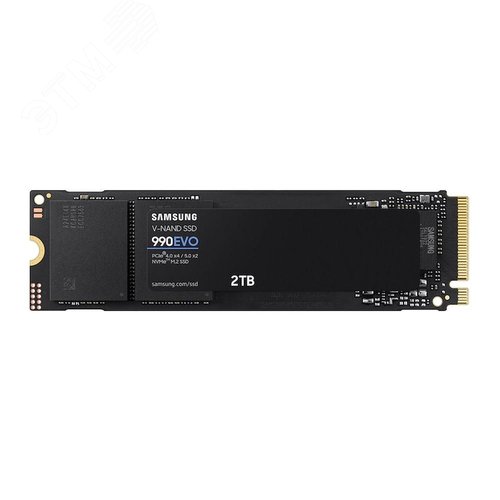 Изображение товара Накопитель SSD M.2 2280 2ТБ 990 EVO, PCIe 4.0 x4, NVMe, 3D NAND TLC, 5000/4200 Мб/с (шт)