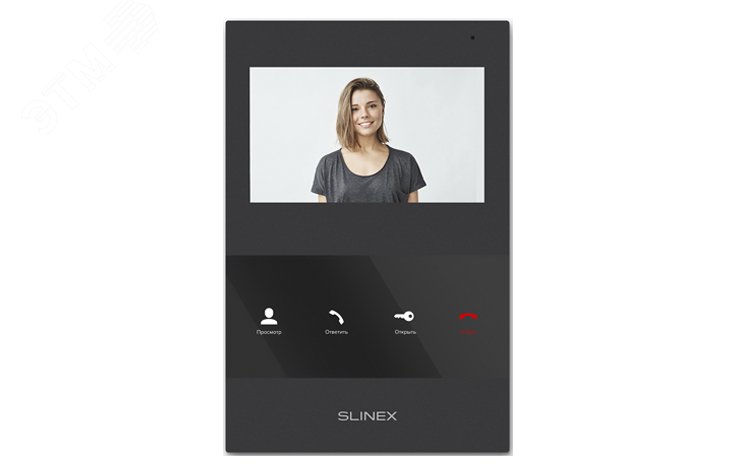 Изображение товара Видеодомофон цветной SLINEX SQ-04 Black с 4,3-дюймовым экраном