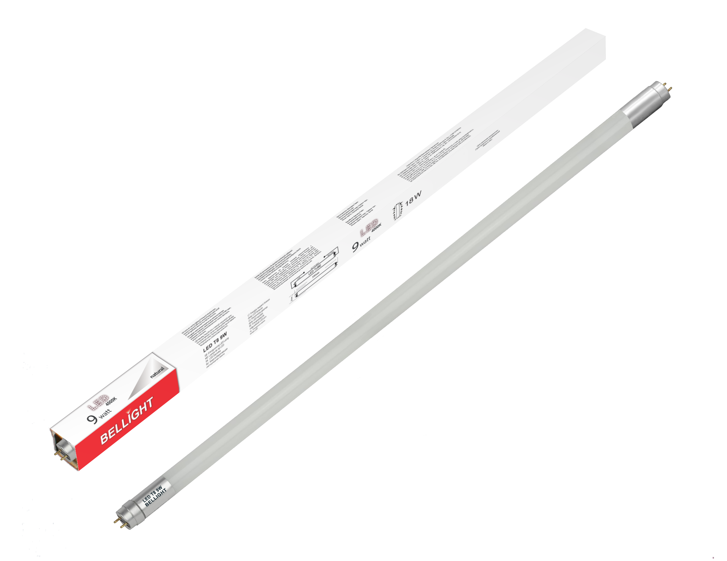 Лампа Светодиодная LED T8 9W 600ММ 4000 К