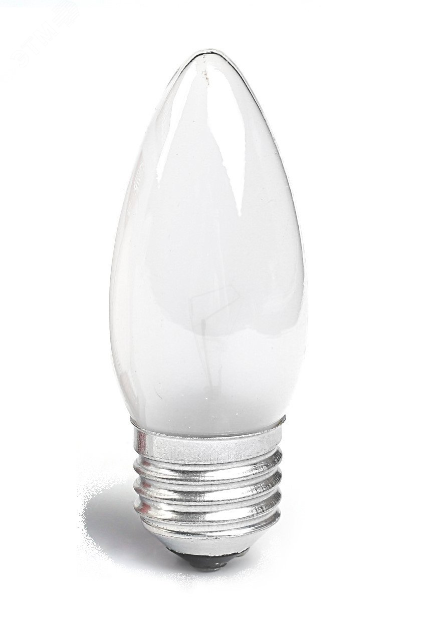 Лампа накаливания декоративная ДСМТ 60Вт 230В Е27 (cвеча матовая) цветная упаковка BELLIGHT