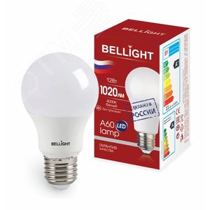 Лампа светодиодная LED 12Вт Е27 220 4000К 1020Лм Bellight (88297788)