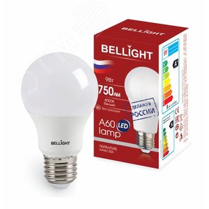 Лампа светодиодная LED 9Вт Е27 220 4000К 750Лм Bellight (88297786)