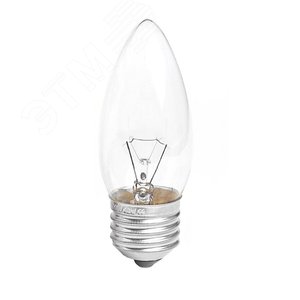 Лампа накаливания декоративная ДС 60Вт 230В Е27 ( cвеча) цветная упаковка