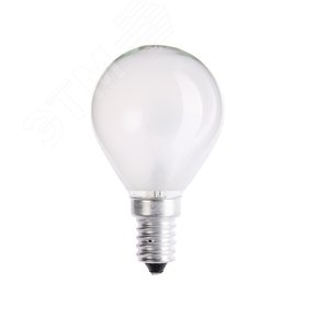 Лампа накаливания декоративная ДШМТ 40Вт 230В Е14 (шар матовый) цветная упаковка