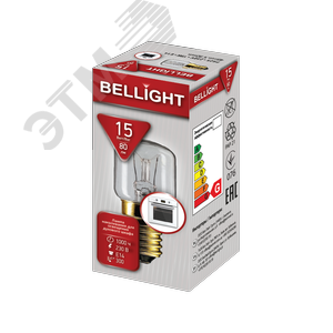 Лампа накаливания РН 15вт 230в Е14 BL для духового шкафа - фото 3