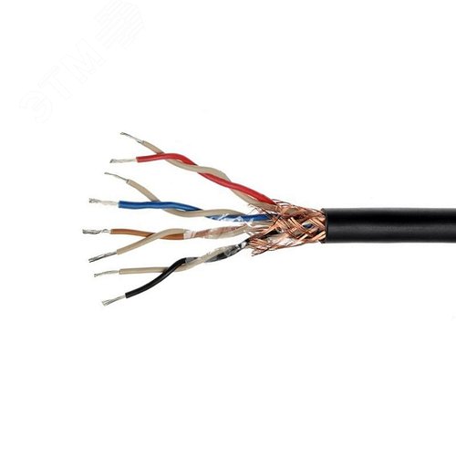 Кабель монтажный МКЭШВнг(А)-HF 4х2х0,5 ТРТС - фото 1