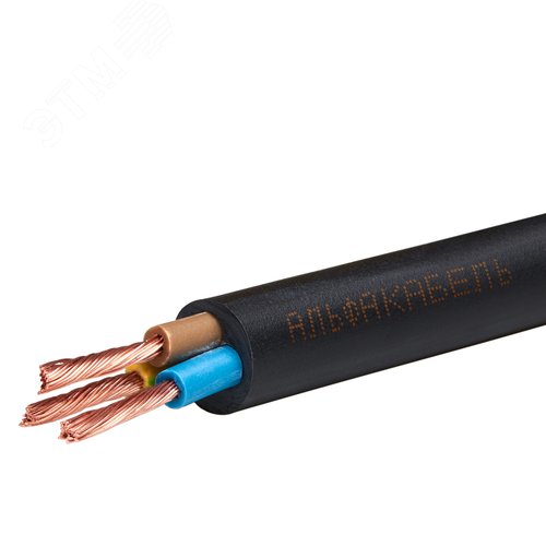 Провод ПВСнг(А)-LS 5х1.5  черный ТРТС - фото 4