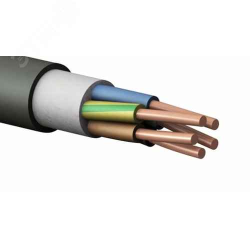 Кабель силовой ВВГнг(А)-LSLTX 5х10-0,66 барабан ТРТС - фото 1