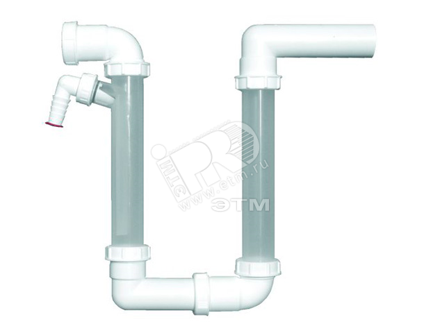Изображение товара Сифон для кондиционеров 136.2 гидрозатвор из полипропилена диаметр 40 мм