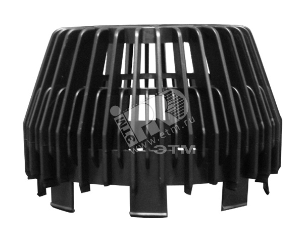 Изображение товара Листвоуловитель 195 серия Perfekt для кровельных водоотводов черный