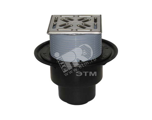 Изображение товара Трап вертикальный 3100 с решеткой 138х138 мм и гидрозатвором 50мм