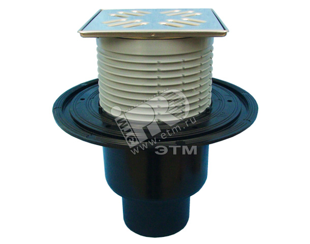 Изображение товара Вертикальный трап 310N-3000 для внутренних помещений с решеткой из нержавеющей стали