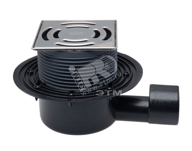 Изображение товара Трап горизонтальный 5100Pr с сифоном Primus DN50/75 из нержавеющей стали