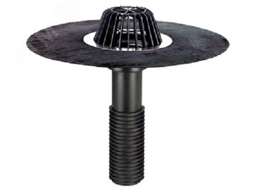 Изображение товара Воронка кровельная 69H/1 с универсальным подсоединением к стальным, чугунным и пластиковым трубам DN 110 (шт)