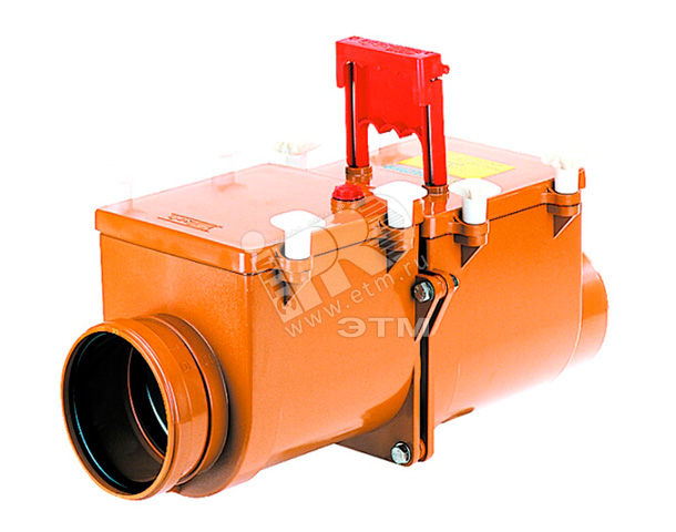 Затвор 110 мм двухкамерный, механический с запирающими заслонками, канализационный