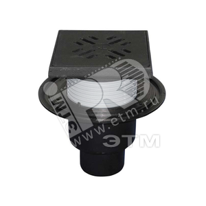 Изображение товара Трап вертикальный 310NG с чугунной решеткой 137х137 мм с допустимой максимальной нагрузкой 1.5 т DN 50/75/110 (шт)