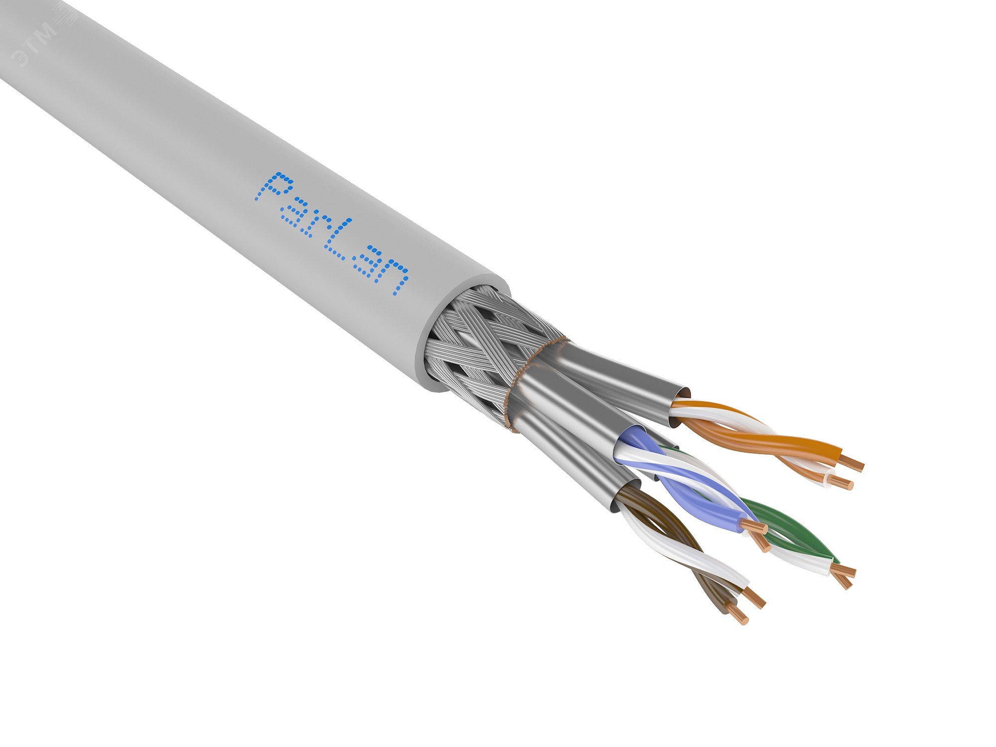 Витая пара ParLan S/FTP Cat 6A 4x2x0.57 PVC артикул 103413 Паритет ...