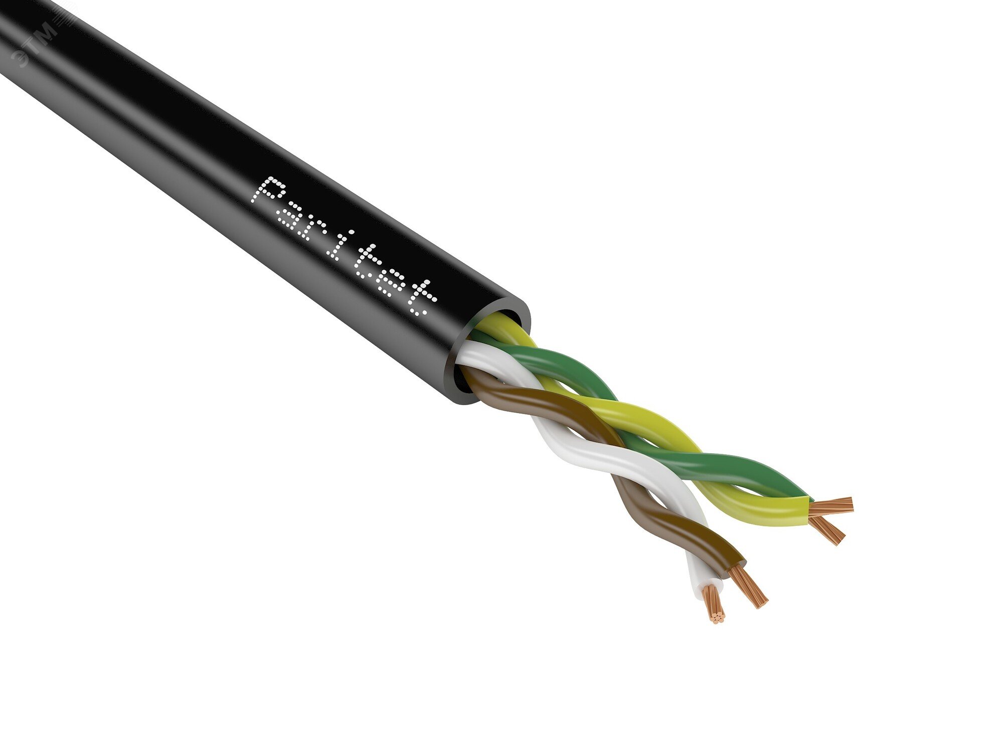 Изображение товара Гибкий черный кабель КДПУГнг(А)-LS 1х2х0,75 для промышленных условий