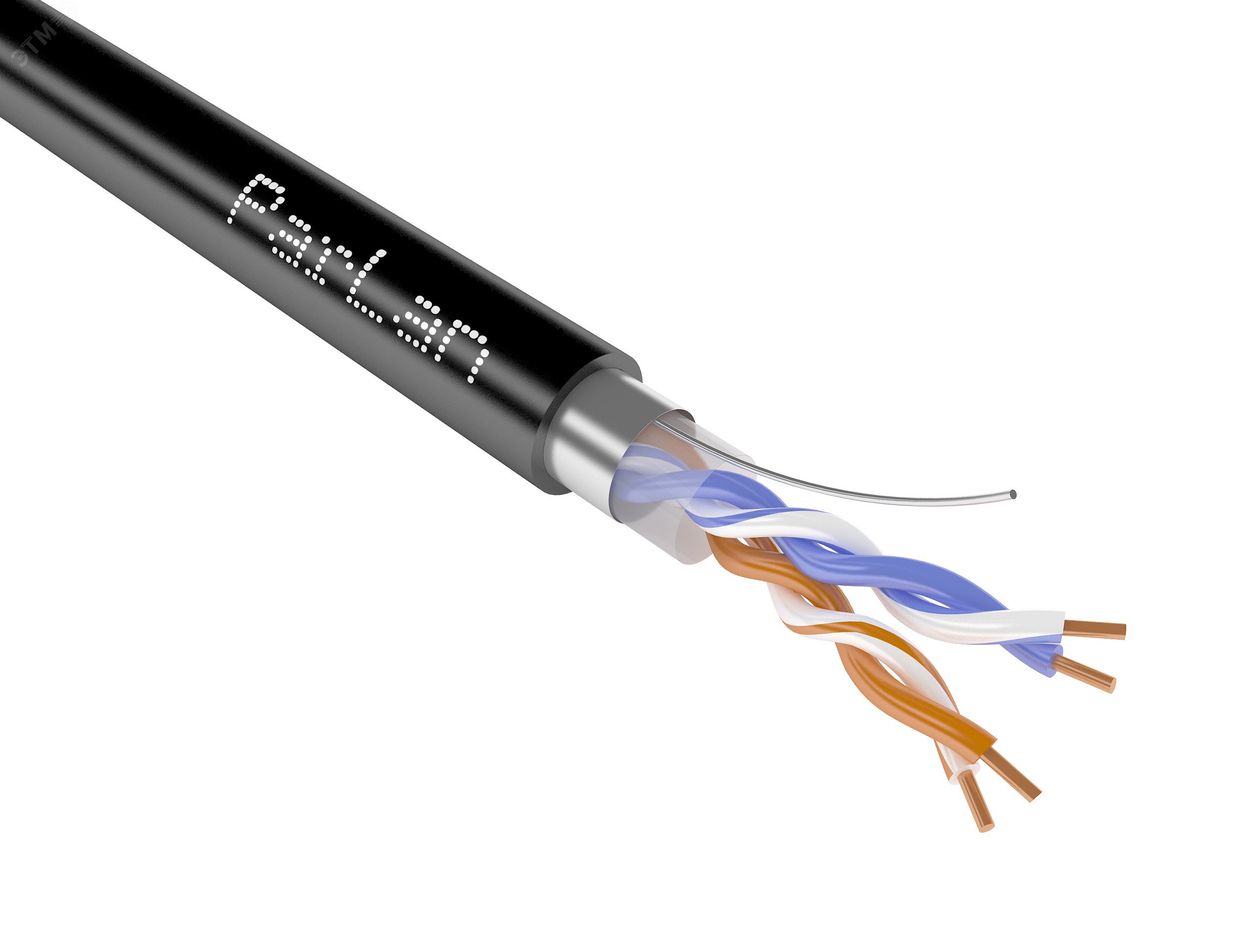 Изображение товара Витая пара ParLan F/UTP Cat 5e PE 2х2х0.52 (м)