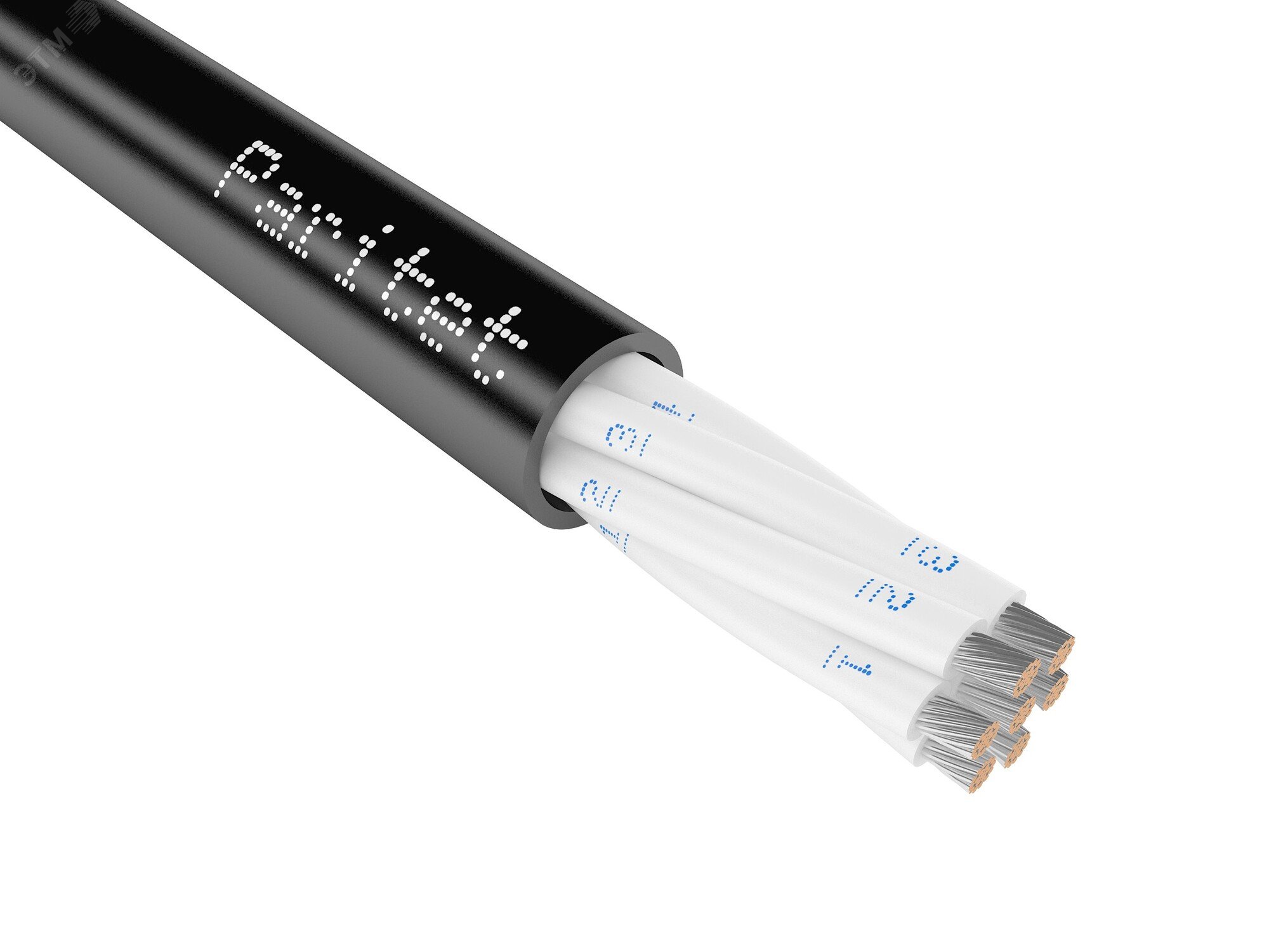 Изображение товара Гибкий кабель КДППГнг(А)-HF 8х0,50 для внутренней и внешней прокладки 300 В Россия