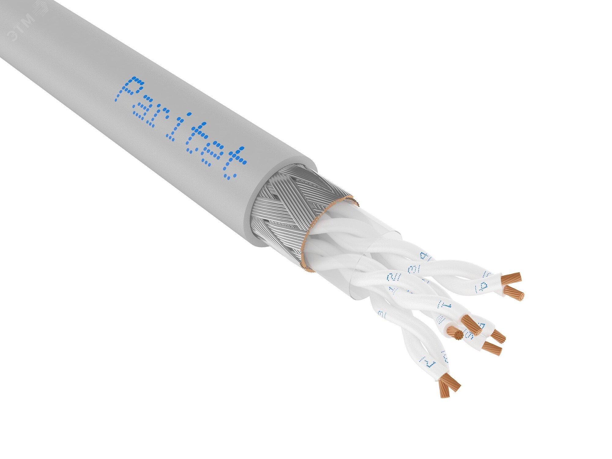 Изображение товара Гибкий кабель КДВЭВГ 1х2х2,50 для внутренней прокладки с экраной 300 В