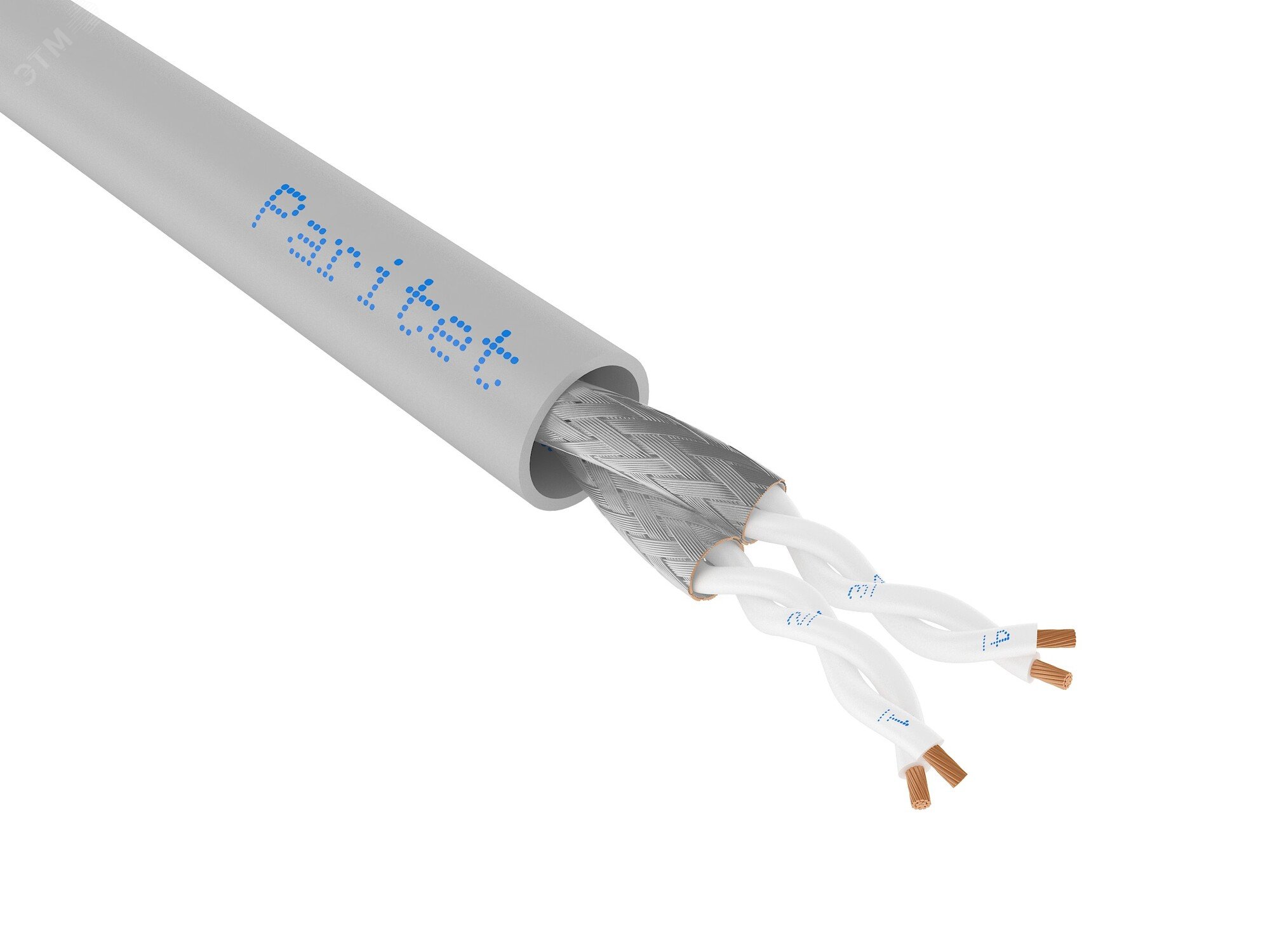 Изображение товара Кабель КДВЭВГ 1х2х0.50 для автоматизации медная ПВХ с экраном Россия