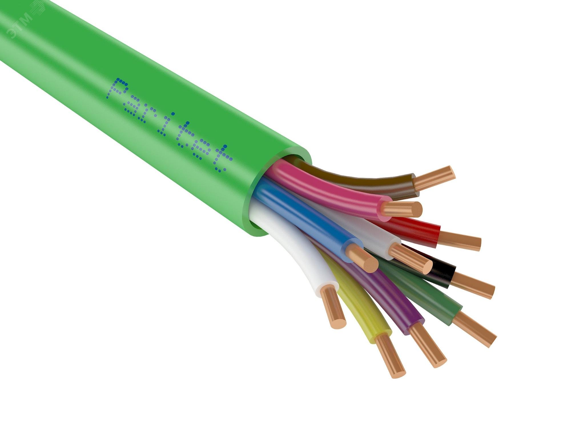 Кабель (провод) КСРВГнг(А)-FRLSLTx 7х0,20 мм.кв. артикул 112259 Паритет ...